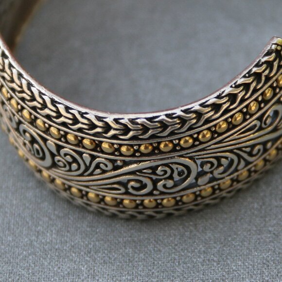 Effy Sterling Silver and 18K Cuff Bracelet - Picture 1 of 3